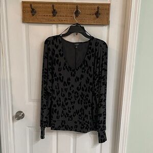 The Limited Black Animal Print Blouse